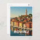Rovinj Kroatië Reizen Briefkaart (Voorkant / Achterkant)