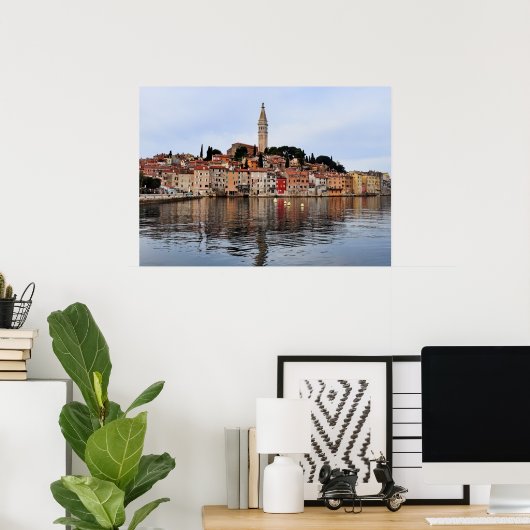 Rovinj Kustlijn Poster (Thuiskantoor)