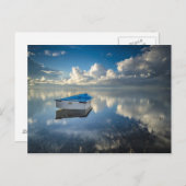 Row Boat op het water Briefkaart (Voorkant / Achterkant)