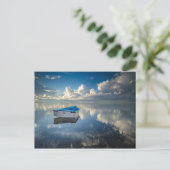 Row Boat op het water Briefkaart (Staand voorkant)