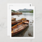 Row Boats: Derwentwater Briefkaart (Voorkant / Achterkant)