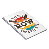 Row gewoon met het rolteam van het roeperingsteam  notitieboek (Rechterzijde)