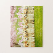 Row of Puppy Bunnies Legpuzzel (Verticaal)