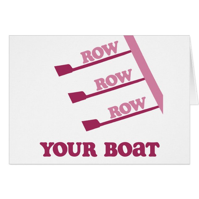 Row Row Row Row Row uw boot (Voorkant Horizontaal)