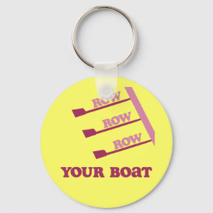 Row Row Row Row Row uw boot Sleutelhanger