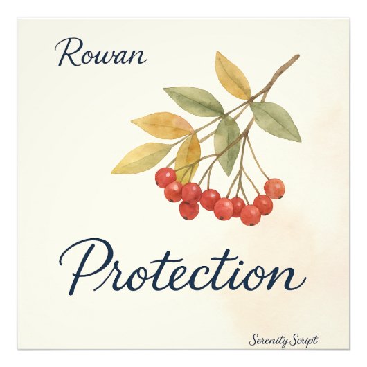 Rowan — Bescherming | Serenity Script Collectie Foto Afdruk (Voorkant)