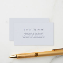 ROWAN Blue Books voor Baby shower Kaart