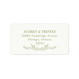 ROWAN Botanical Return Address Label