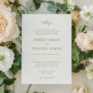 ROWAN | Botanical Wedding Invitation
