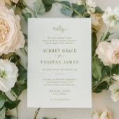 ROWAN | Botanical Wedding Invitation Kaart