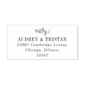 ROWAN Botanisch Retouradres Rubberstempel (Afrduk)