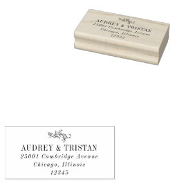 ROWAN Botanisch Retouradres Rubberstempel