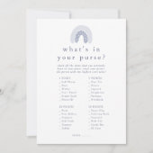 ROWAN Boy Rainbow Wat zit er in je tas spel Kaart (Voorkant)