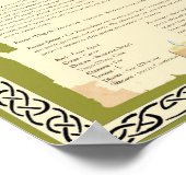 ROWAN CELTIC SACRED TREE POSTER (Hoek)