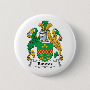 Rowan Family Crest Ronde Button 5,7 Cm