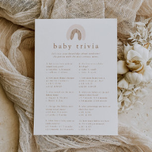 ROWAN Meisje Regenboog Baby shower Trivia Spel Kaa Kaart