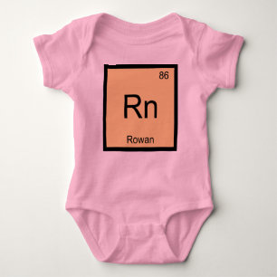 Rowan Name Chemistry Element Periodic Table Romper