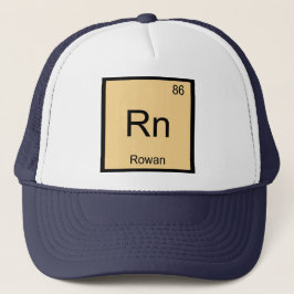 Rowan Name Chemistry Element Periodic Table Trucker Pet