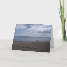 rowboat at Lake Ontario greeting card Kaart