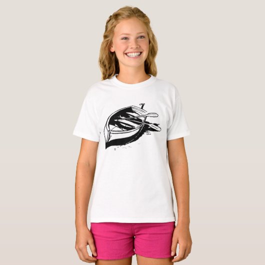 Rowboot Sketch T-shirt (Voorkant volledig)