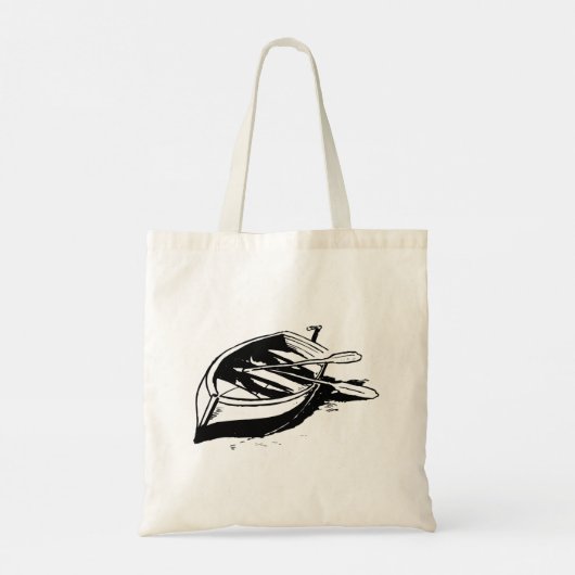 Rowboot Sketch Tote Bag (Achterkant)