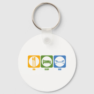 RowChick Eat Sleep Row Sleutelhanger