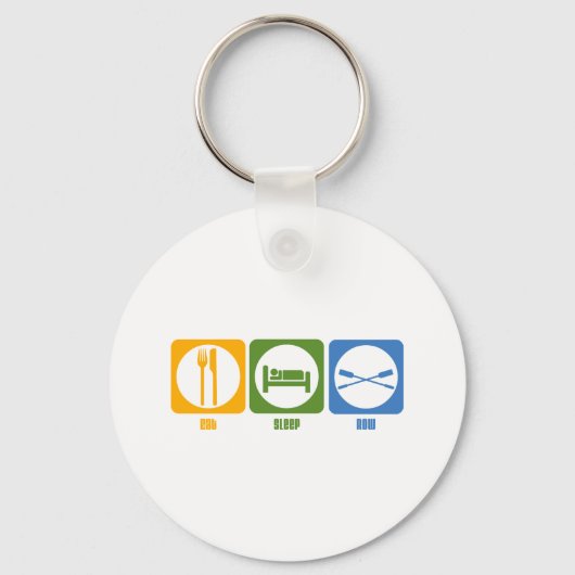 RowChick Eat Sleep Row Sleutelhanger (Voorkant)