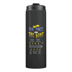 Rowerende vleugelboot thermosbeker