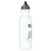 Rowerende vleugelboot waterfles  (Links)