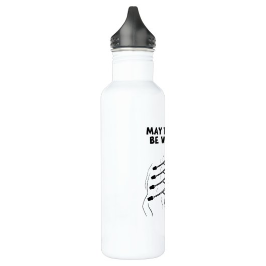 Rowerende vleugelboot waterfles  (Links)