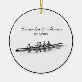 Rowerploeg Watersport Keramisch Ornament (Voorkant)