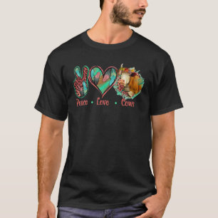Rowerroeiboten met drijvende beugen voor vredeslie t-shirt
