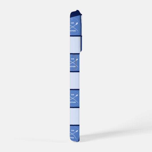 Rowers croisés avirons initiales bleu (Côté droit)