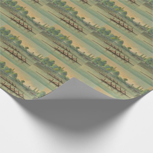 Rowers Race Boat Race Cadeaupapier (Hoek)