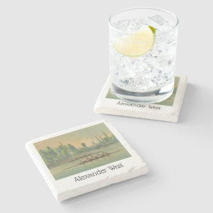  Rowers Race Boat Race Stenen Onderzetter