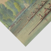  Rowers Race Boat Race Tissuepapier (Detail)