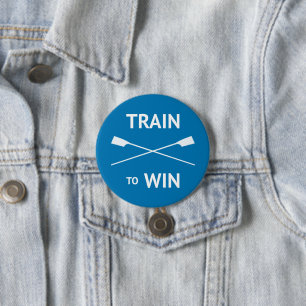 Rowers trainen om motivatie personeel te winnen ronde button 7,6 cm