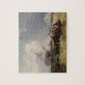 Rowing Boat gaat in een Man-o-oorlog in een Legpuzzel (Verticaal)