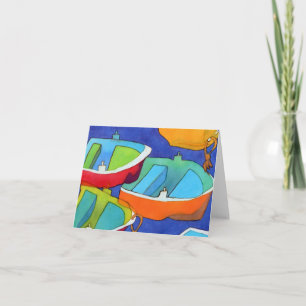 Rowing Boats Notecard Kaart
