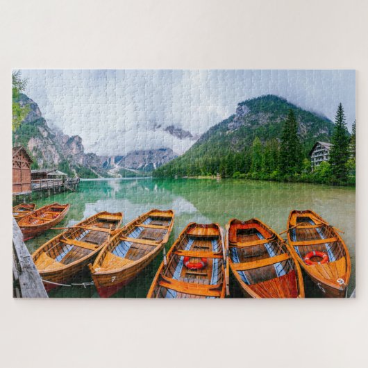 Rowing Boats op het Alpenmeer Legpuzzel (Horizontaal)