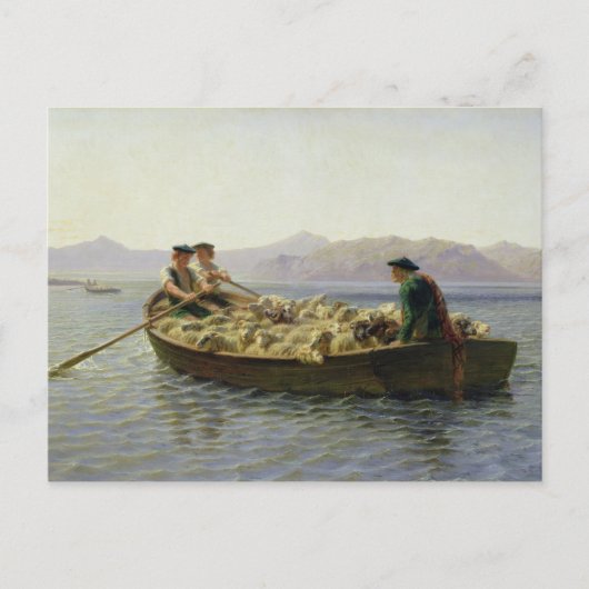 Rowing-boot, 1863 briefkaart (Voorkant)
