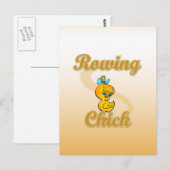 Rowing Chick Briefkaart (Voorkant / Achterkant)