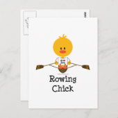 Rowing Chick Briefkaart (Voorkant / Achterkant)