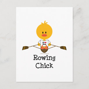 Rowing Chick Briefkaart