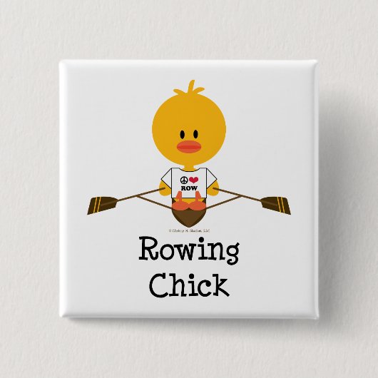Rowing Chick Button (Voorkant)