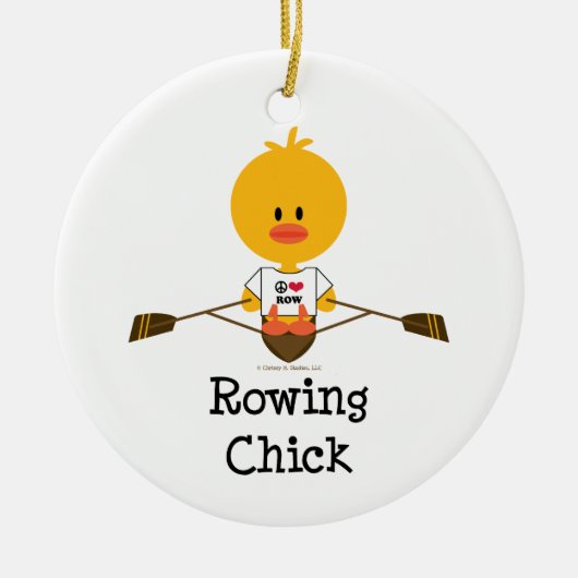 Rowing Chick Ornament (Voorkant)