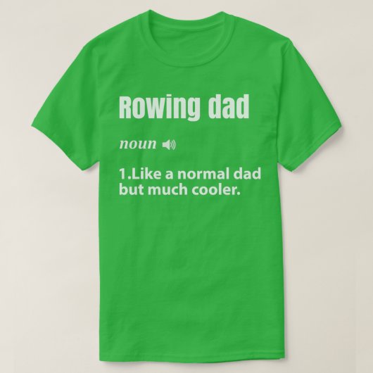 Rowing dad 1 t-shirt (Design voorkant)