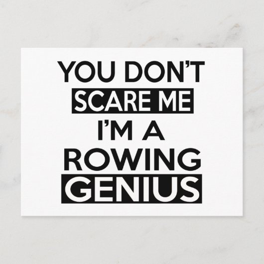 ROWING GENIUS DESIGN BRIEFKAART (Voorkant)