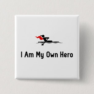 Rowing Hero Vierkante Button 5,1 Cm