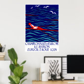 Rowing Poster Zürich 1924 (Thuiskantoor)